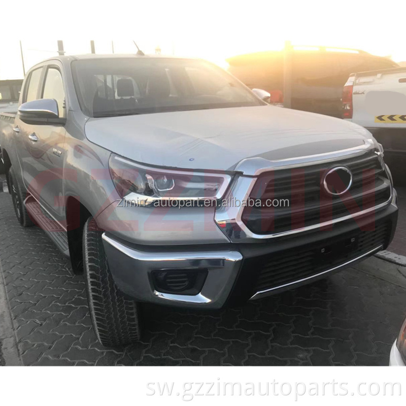 Plastiki mbele bumper na grille kwa 2021'hilux rocco pickup